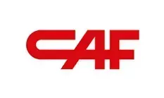 El logotipo de CAF es rojo y blanco sobre un fondo blanco.