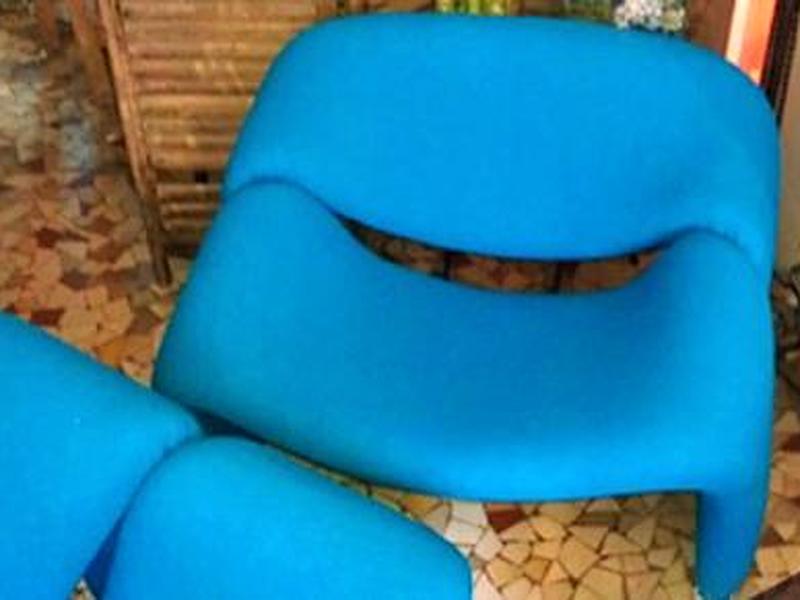 Fauteuil bleu