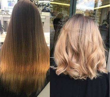 VE are ARTISTS Vorher-Nachher-Hairstyle