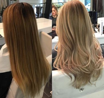 VE are ARTISTS Vorher-Nachher-Hairstyle