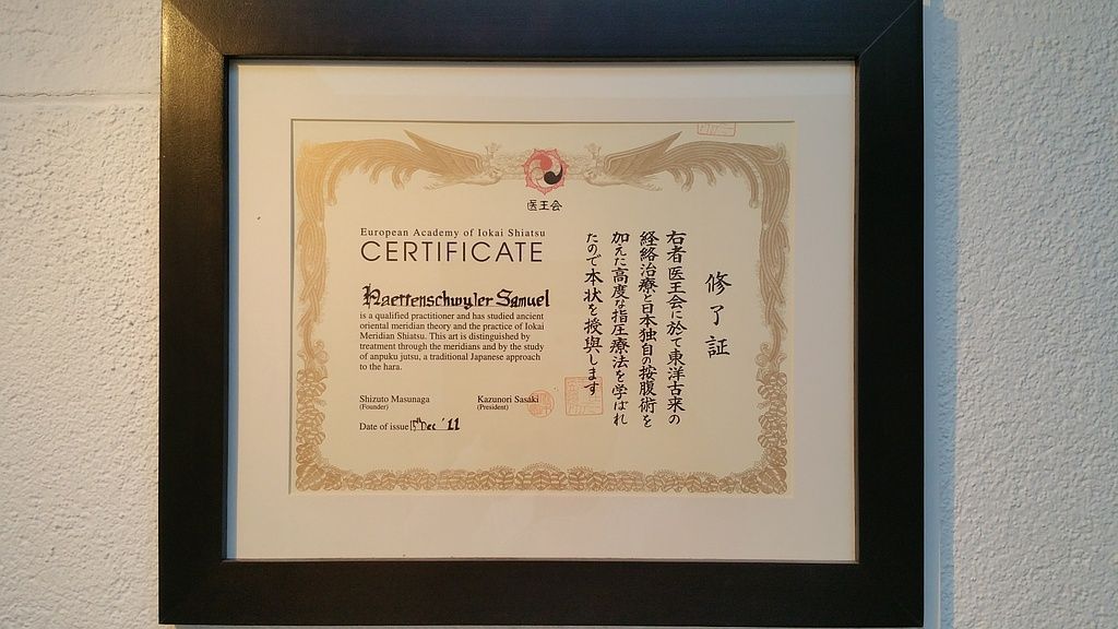 Certificat - Samuel Hättenschwiler - Nyon