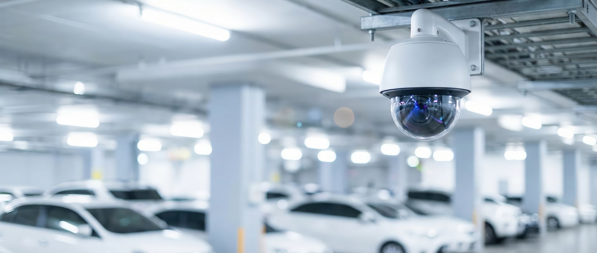 Une caméra dans un parking