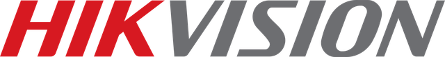 Logotipo de Hikvision con las letras “HIK” en rojo y el texto “VISION” en negro sobre un fondo blanco.