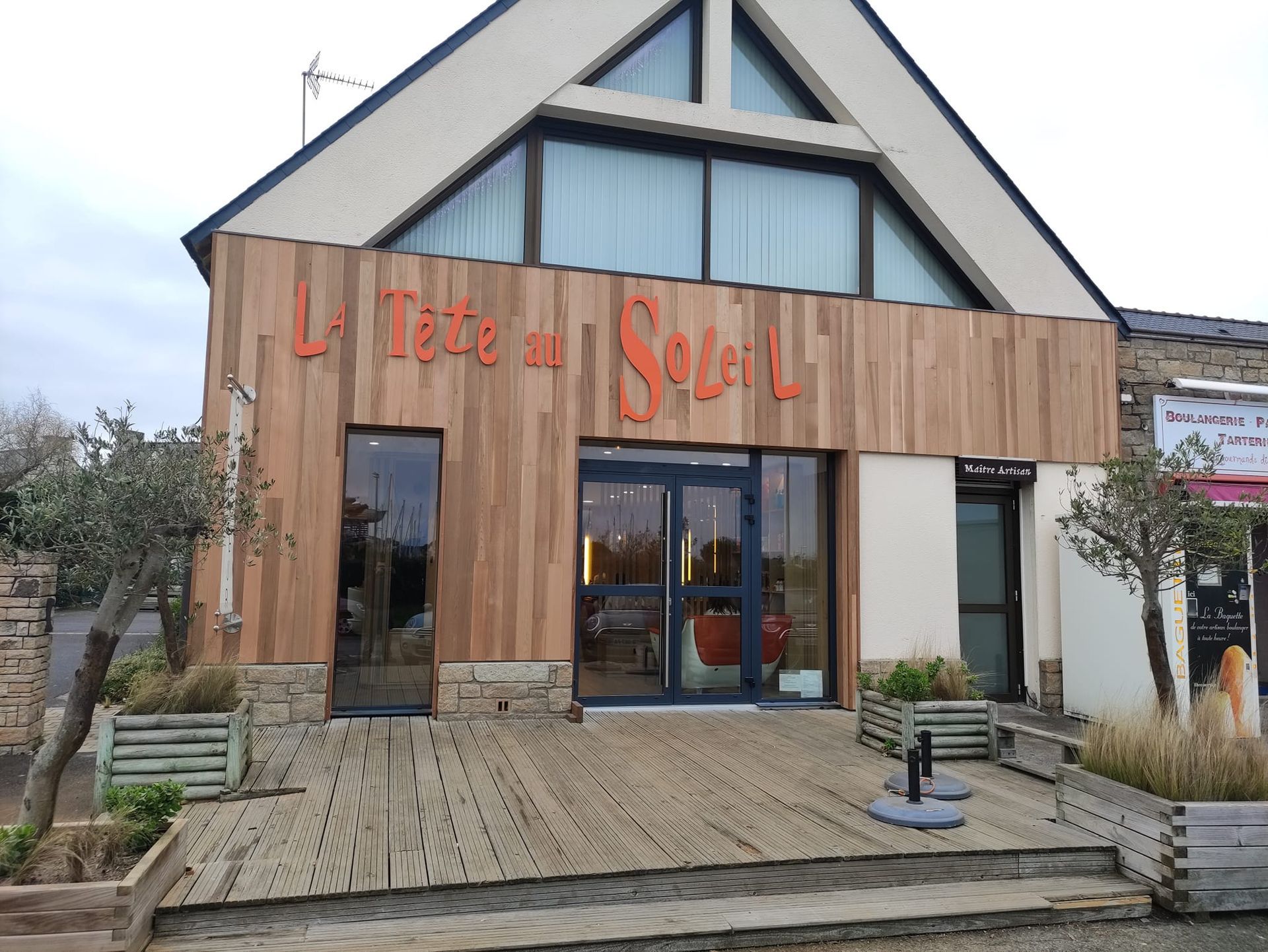 Création d'une façade en bois