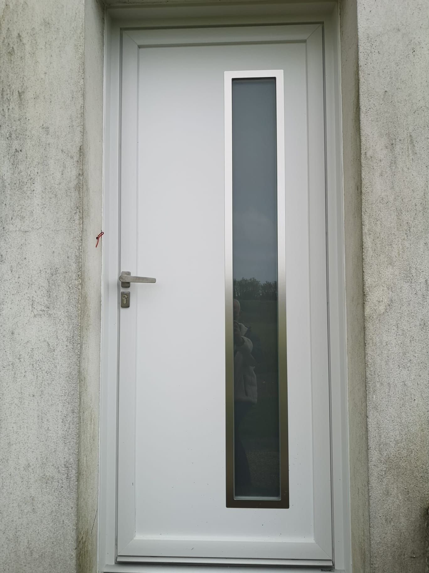 Pose de porte blanche