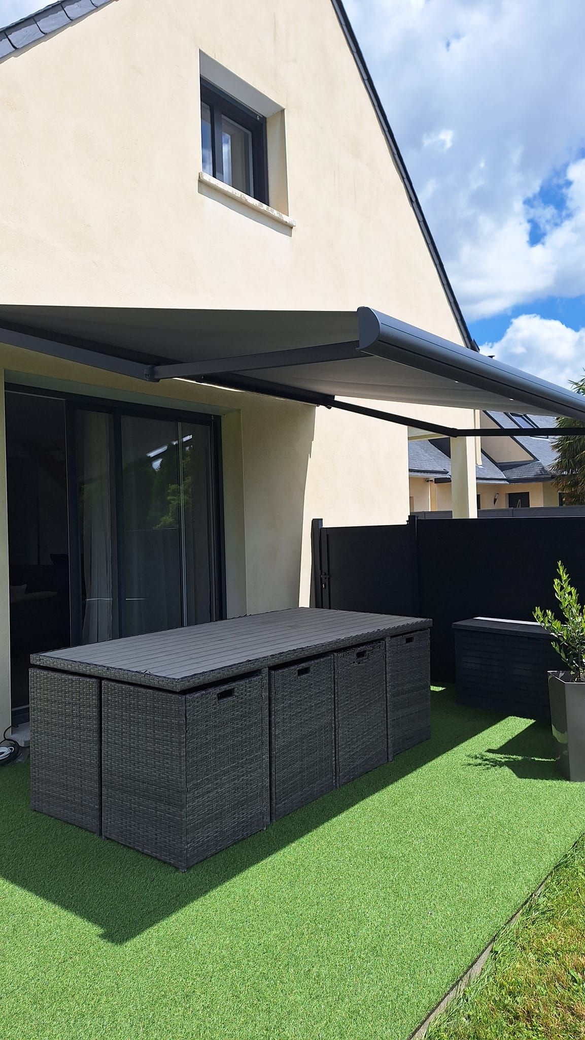 Installation de volet motorisé