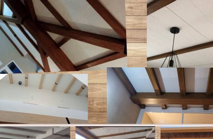 Un collage de imágenes que muestran diferentes tipos de techos.