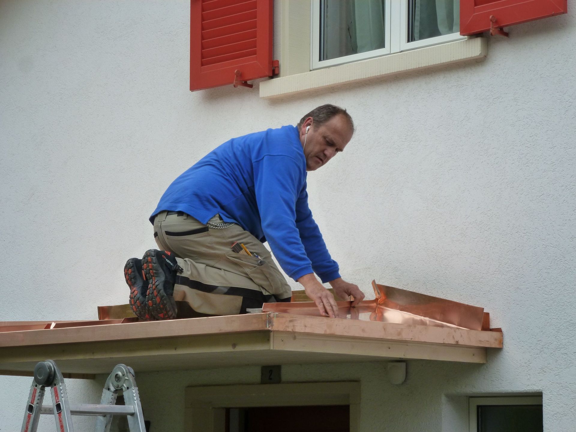Eingangsdach Kupfer - Tobler Spenglerei und Bedachungen