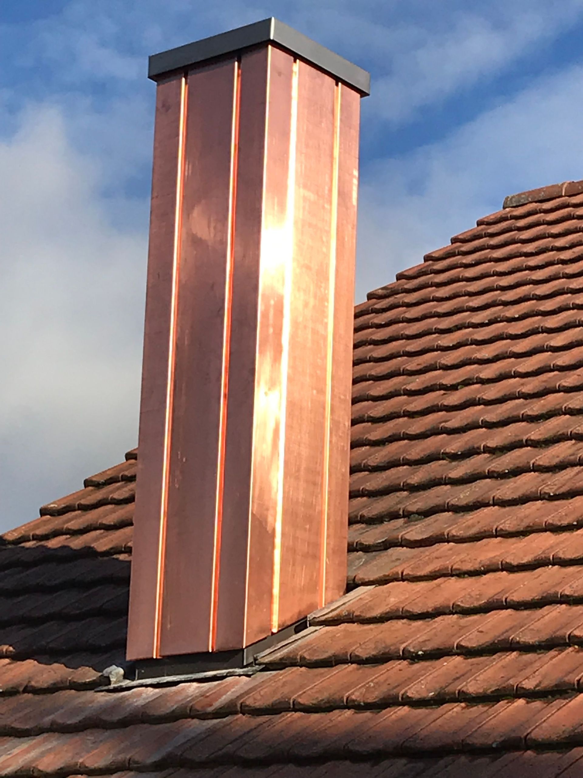 Kaminverkleidung Kupfer-Tobler Spenglerei und Bedachungen