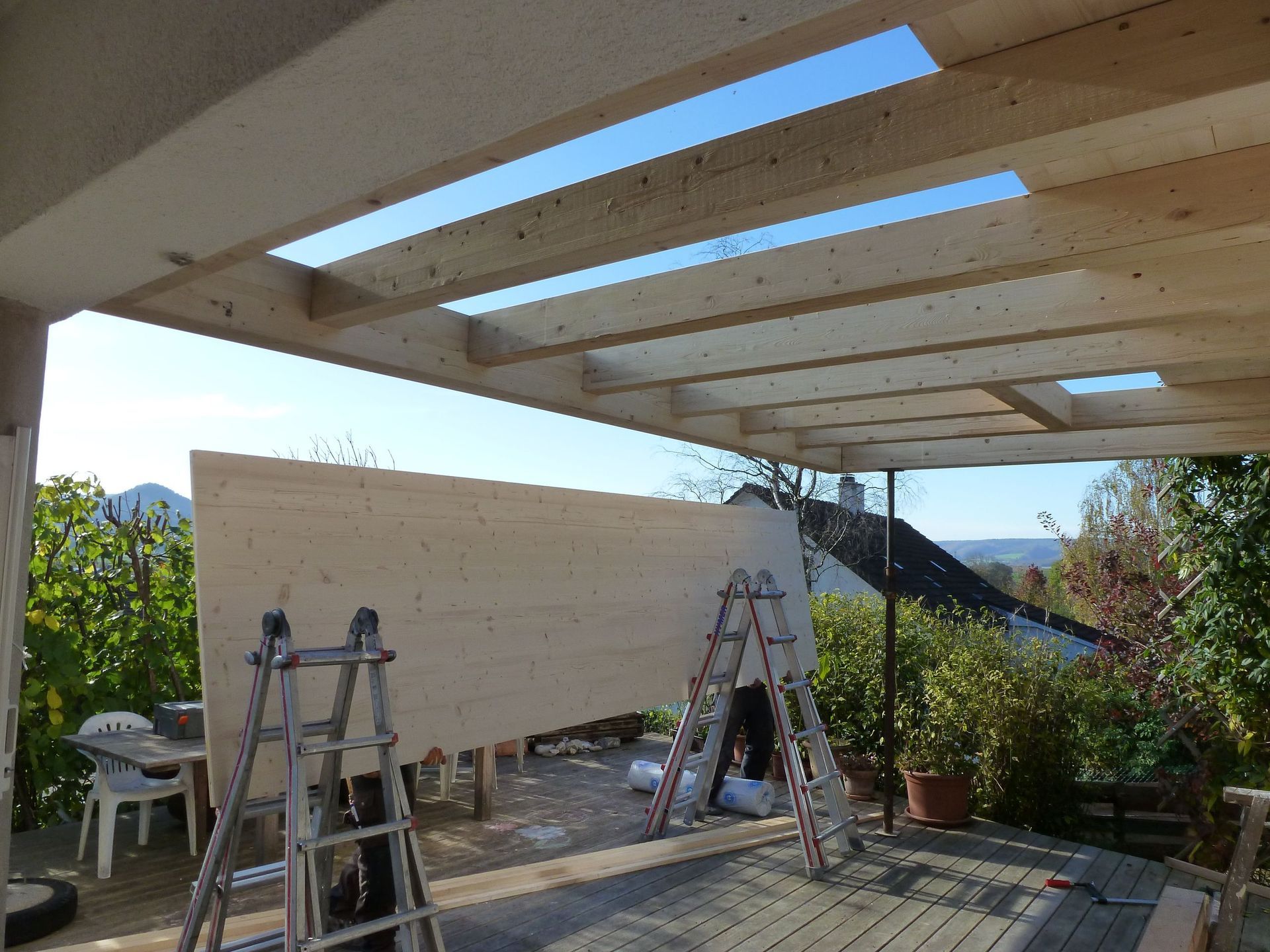 Sitzplatzüberdachung - Tobler Spenglerei und Bedachungen