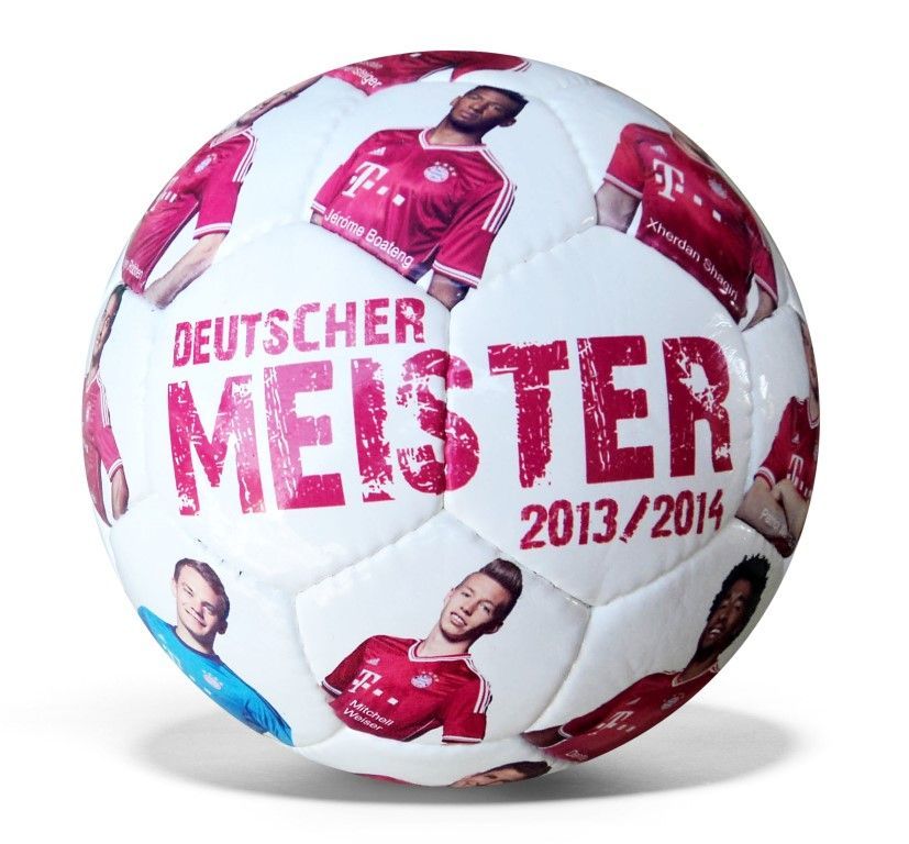 Angebot - Fußbälle bedrucken lassen: Motiv FC Bayern - Deutscher Meister 2013/2014