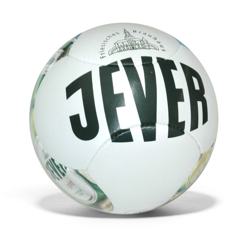 Angebot - Fußbälle bedrucken lassen: Motiv Label JEVER Biermarke