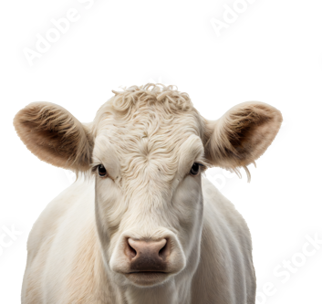 Vache charolaise blanche
