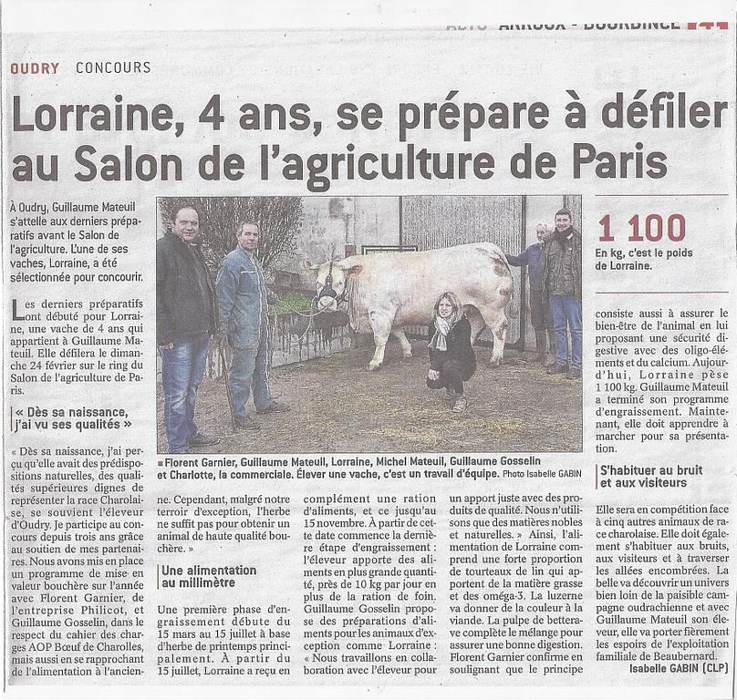 Photo d'un article de journal