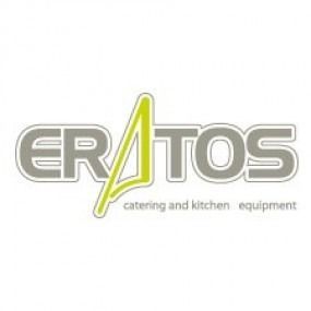 Un logotipo para Eratos Catering y equipamiento de cocina.