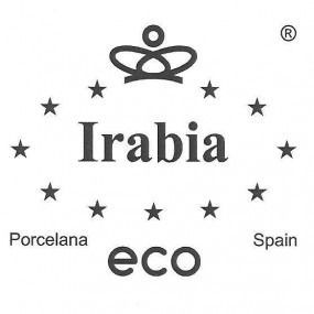 Un logotipo para arabia eco porcelana españa con una corona y estrellas.