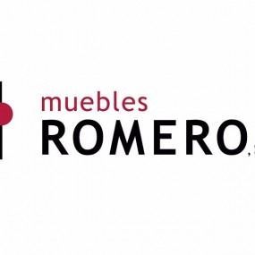 Un logotipo para muebles romero sobre un fondo blanco.
