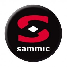 Un círculo negro con el logotipo de Sammic.