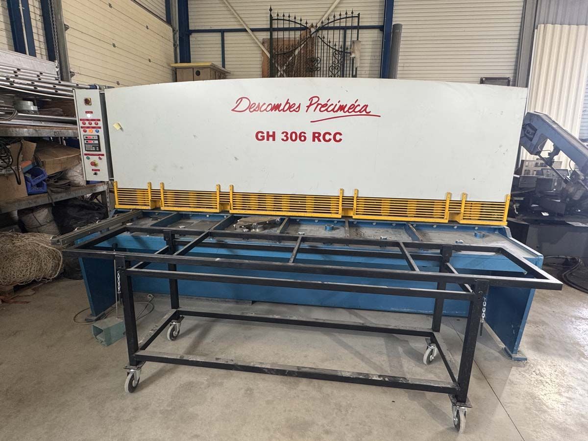 Cisaille hydraulique Decombes Précimeca GH 306 RCC