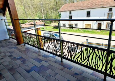 Balustrade de la gamme ovale pour sécuriser une terrasse