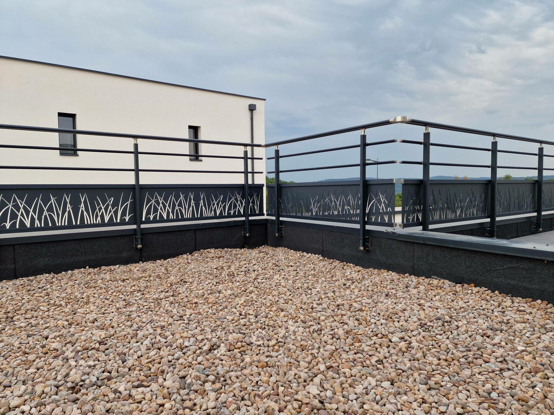 Garde-corps pour un toit-terrasse