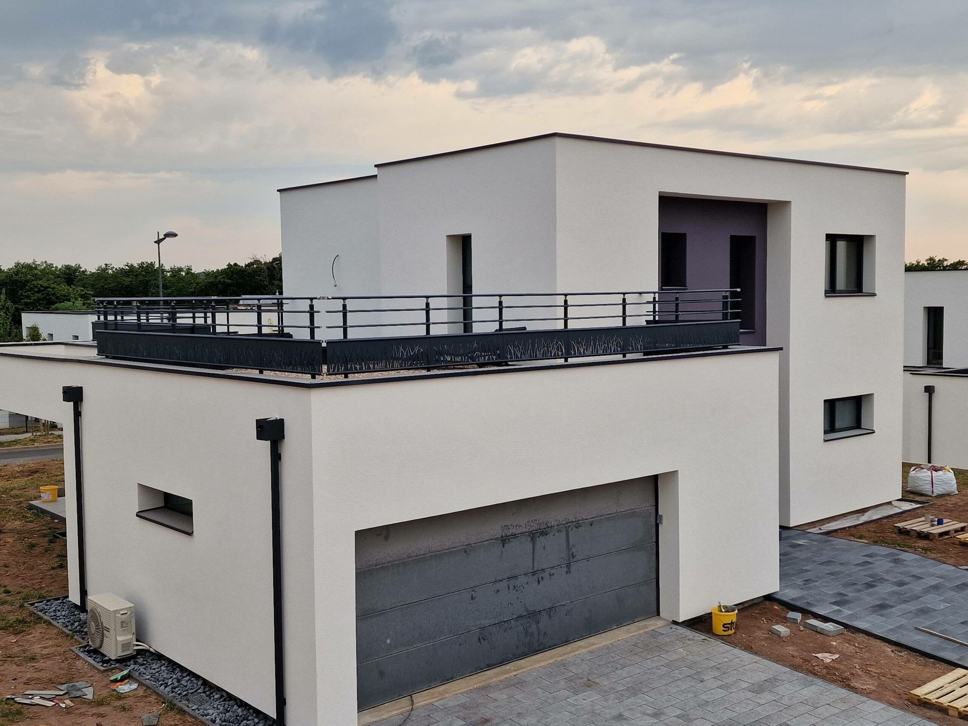 Une balustrade pour un toit-terrasse