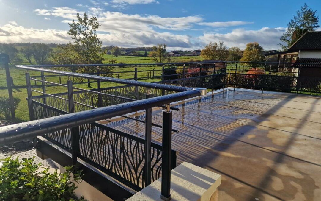 Une belle rambarde métallique