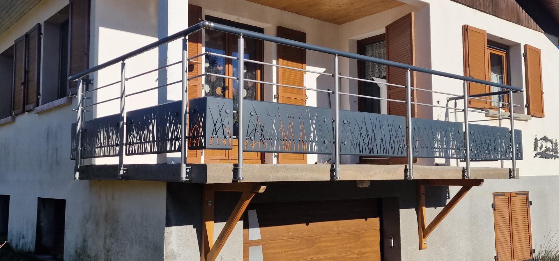 Balustrade gris anthracite