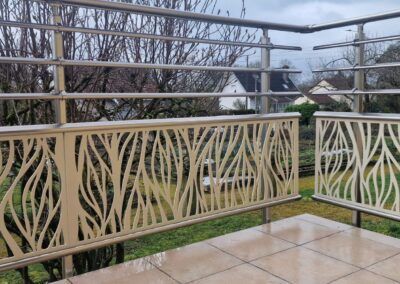 Garde-corps simple de la gamme ovale