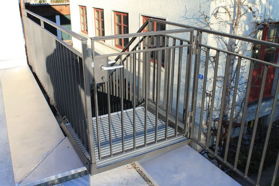 Treppe aus Metall