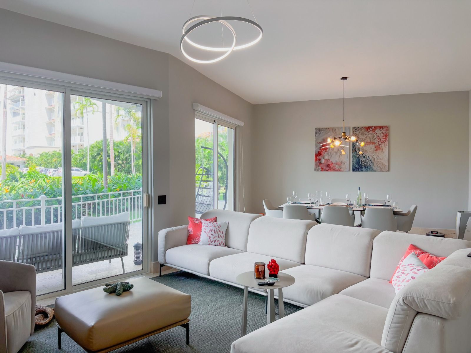 Puntarenas Buenaventura private estate living room. Expansive open layout designed for family gatherings and executive flow