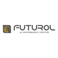 Logo Futurol : texte et icône gris foncé sur fond blanc ; « FUTUROL » au-dessus de « LA PERFORMANCE CERTIFIEE ».