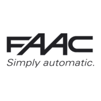 Logo de la FAAC avec le texte « Simplement automatique » en dessous.