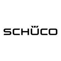Logo Schüco en noir, le mot « SCHÜCO » avec une couronne stylisée au-dessus du « Ü ».