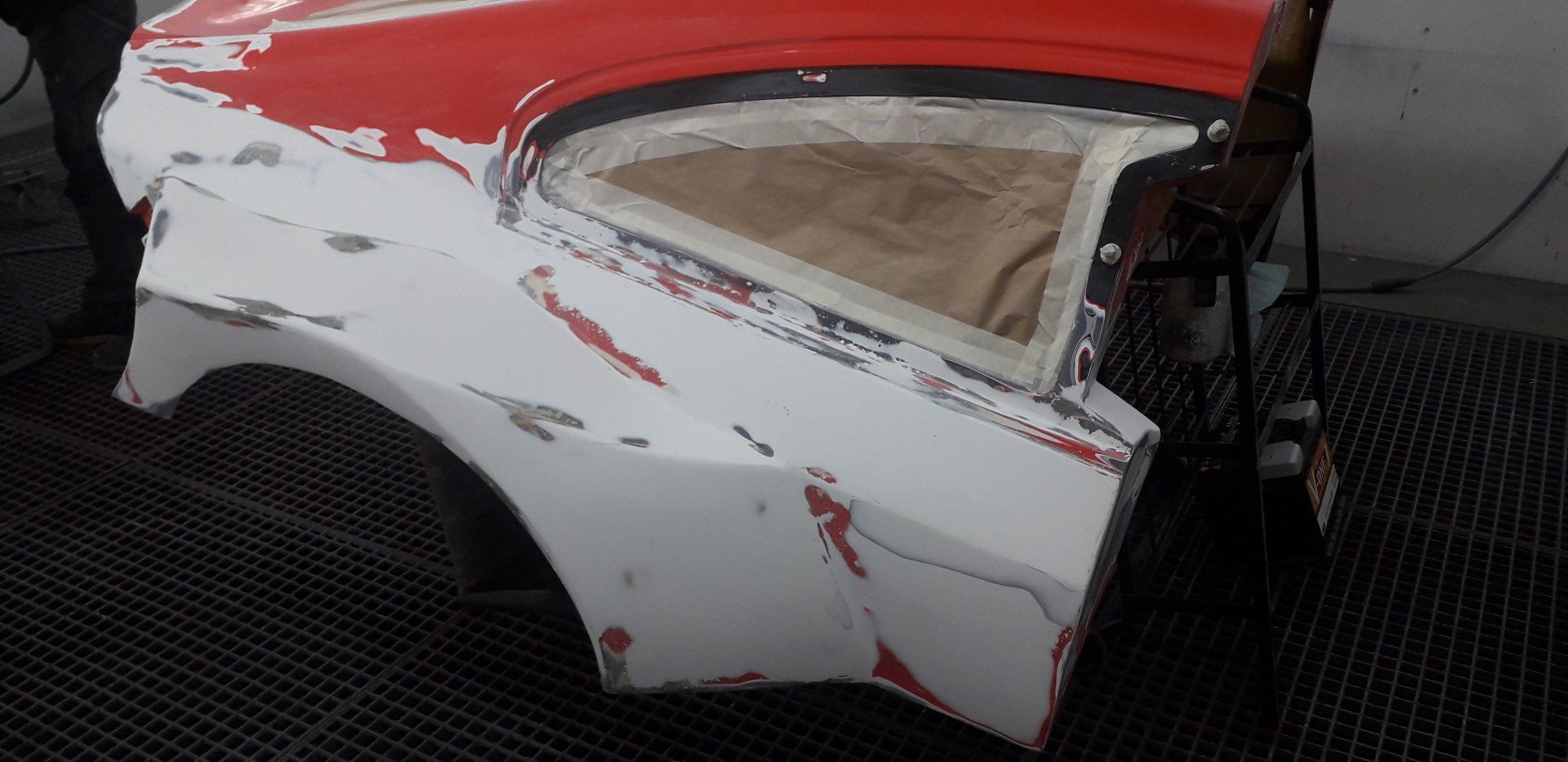 Réparation élément en fibre de verre