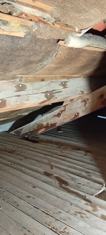 Une barrière chimique dans des combles.