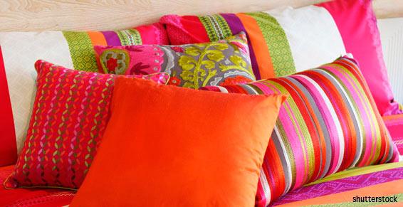 Linge de maison - Décoration de lit, tissus de couleurs Le Thillot
