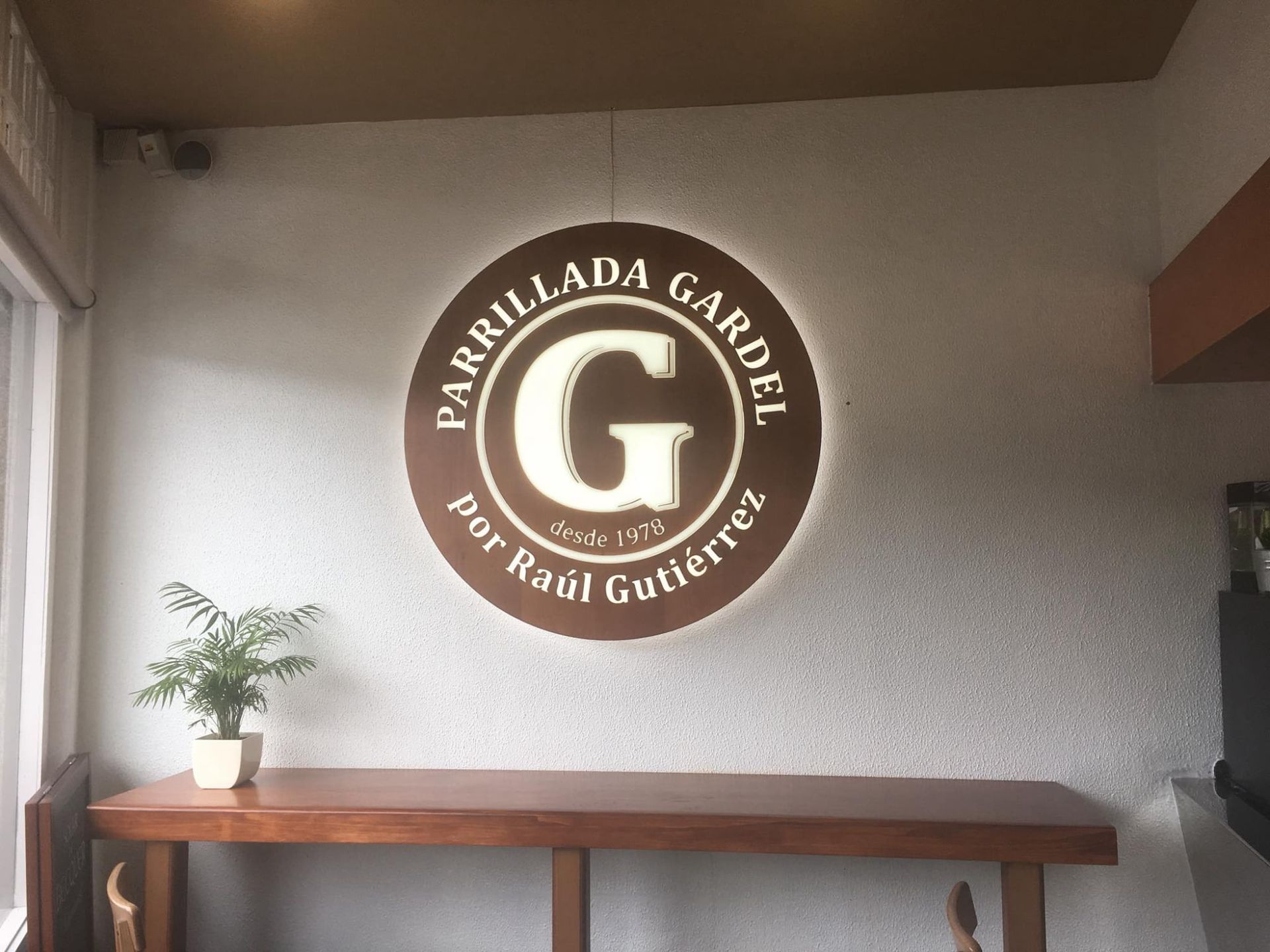 Letrero del restaurante 