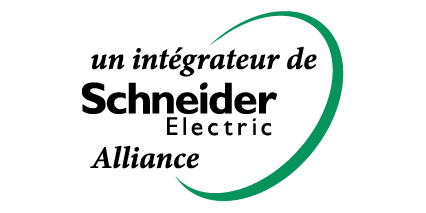 Logo de certification d'intégrateur de Schneider Electric Alliance.