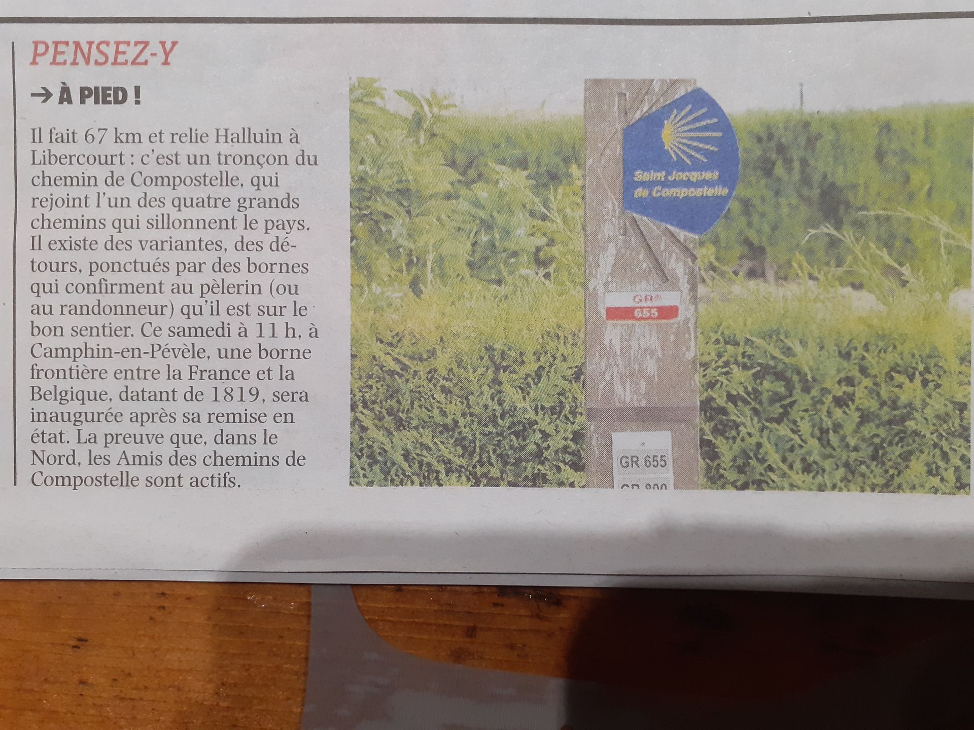 Article chemin Saint-Jacques de Compostelle