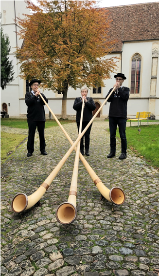 Alphorntrio Farnsburg, farnsburg, alphorn sissach, alphornblaeser baselland, 