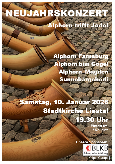 neujahrskonzert, alphorn neujahrskonzert, alphornkonzert liestal, alphorn januar, birri, alphornkonzert stadtkirche, liestal,