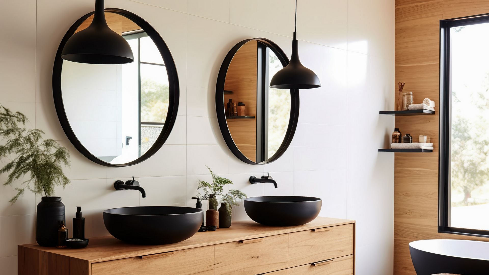 Intérieur de salle de bains moderne.