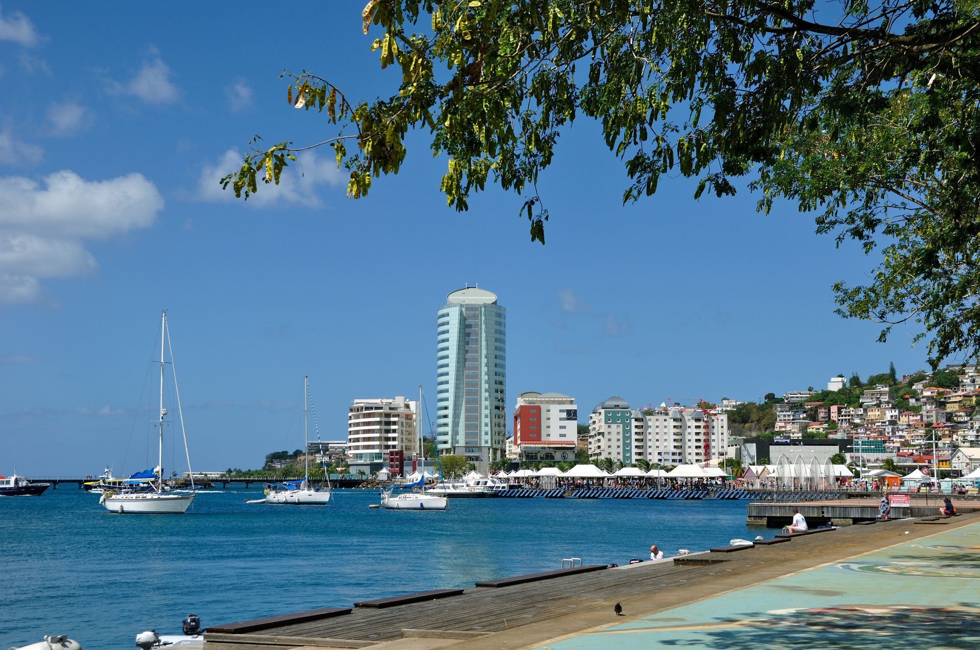 La baie de Fort-de-France.