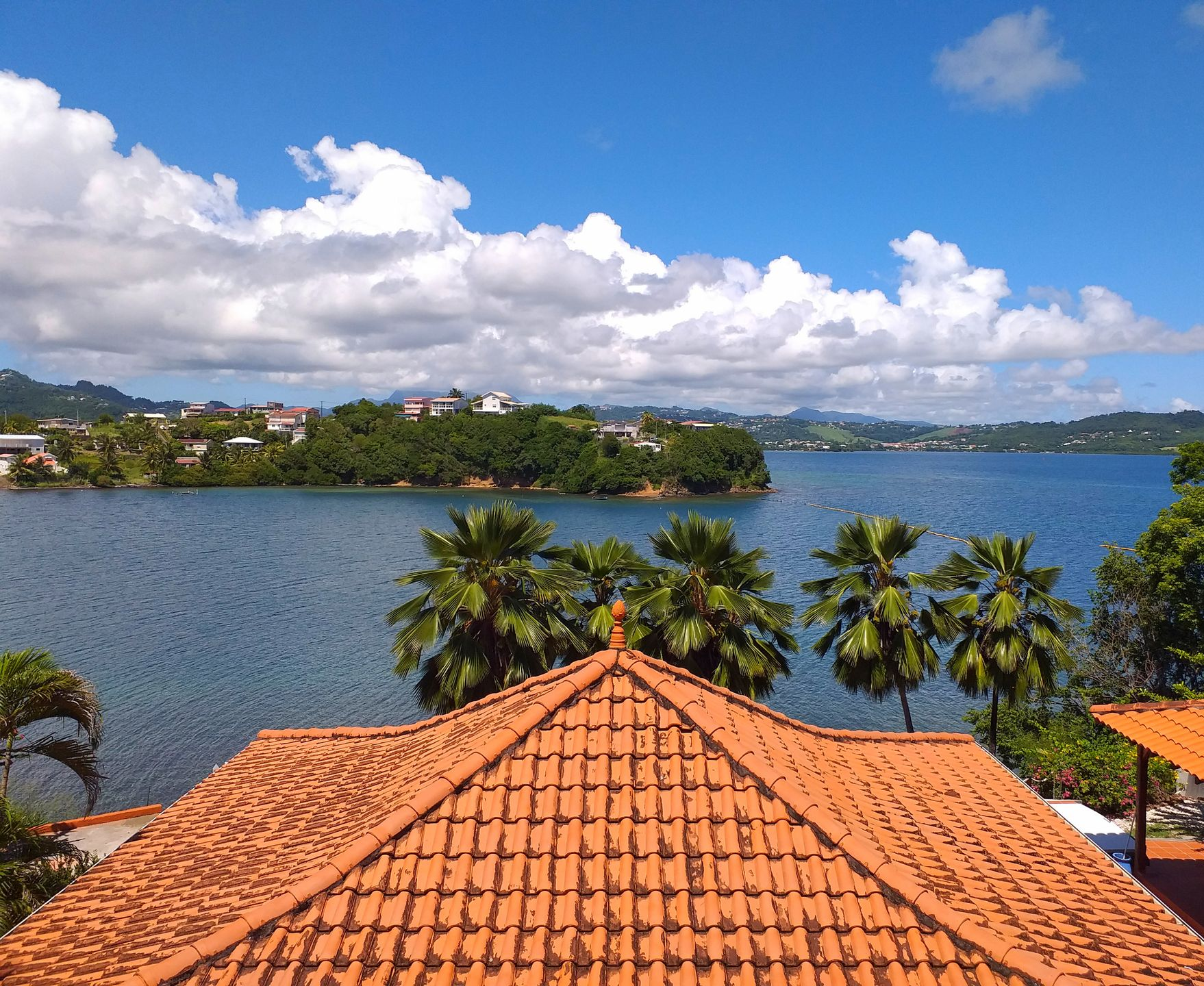 Une toiture en Martinique.