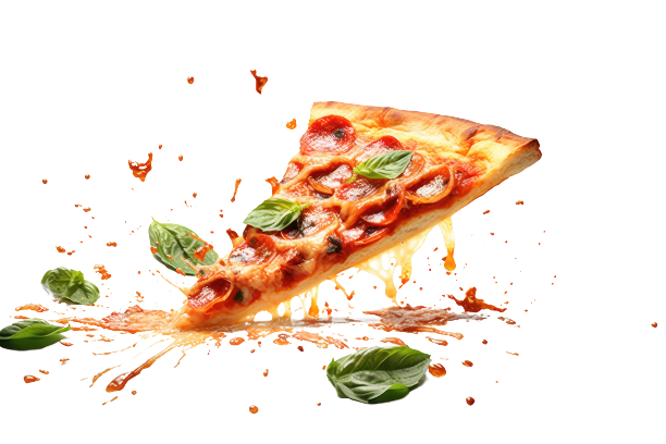 pizza, basilic et chorizo