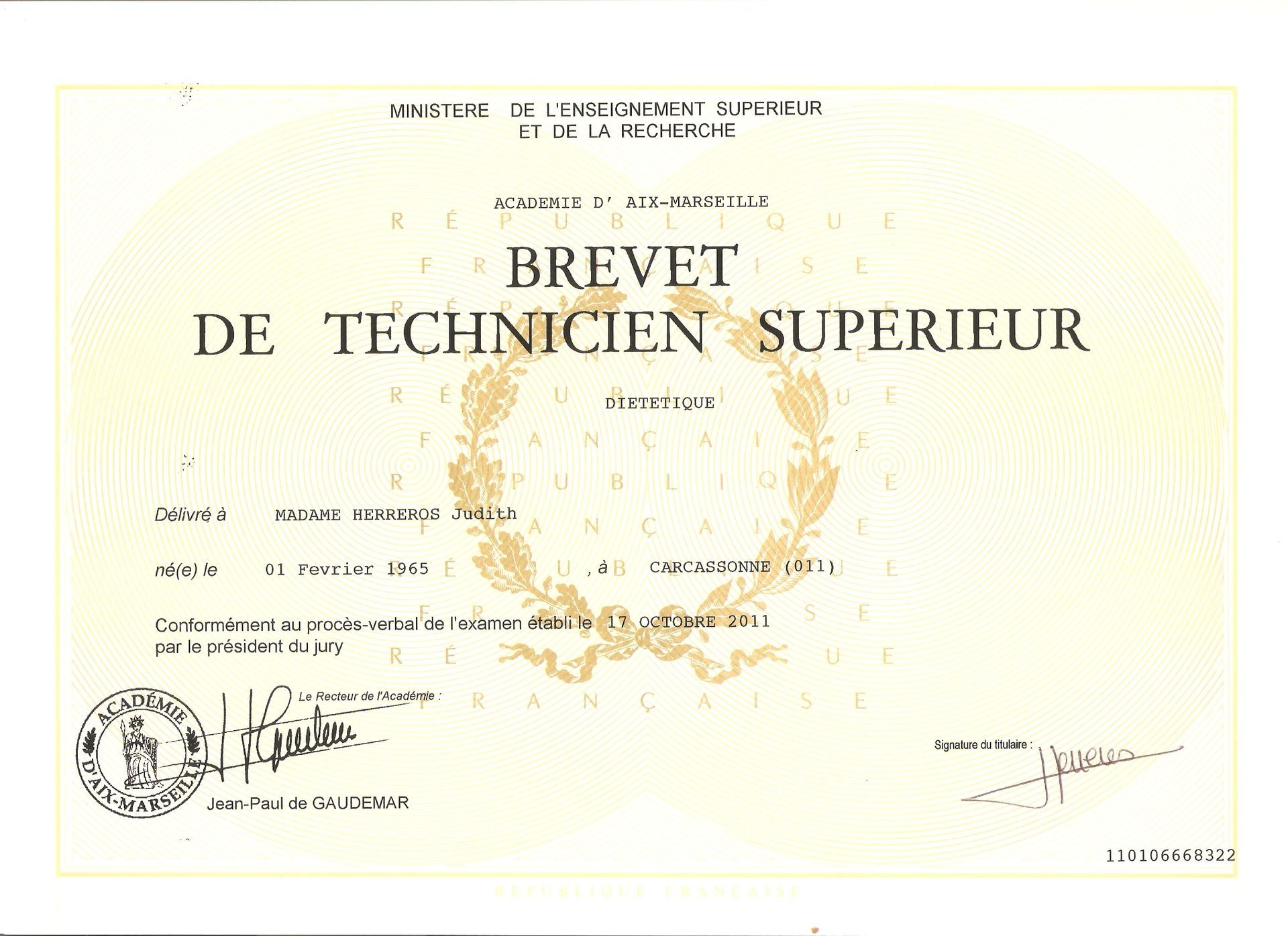Diplôme de BTS