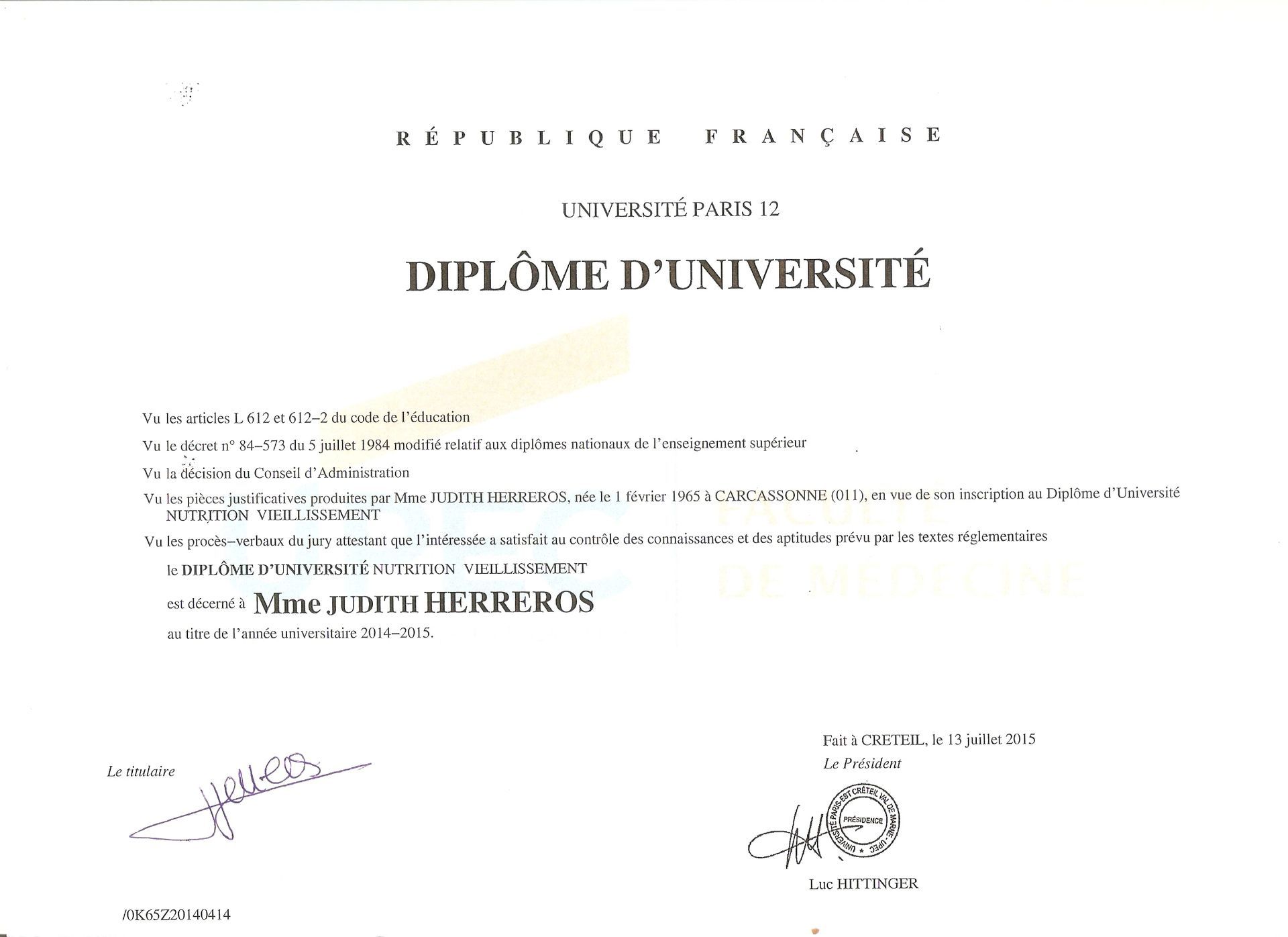 Diplôme d'université 
