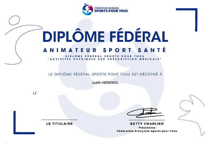 Diplôme fédéral animateur sport santé 