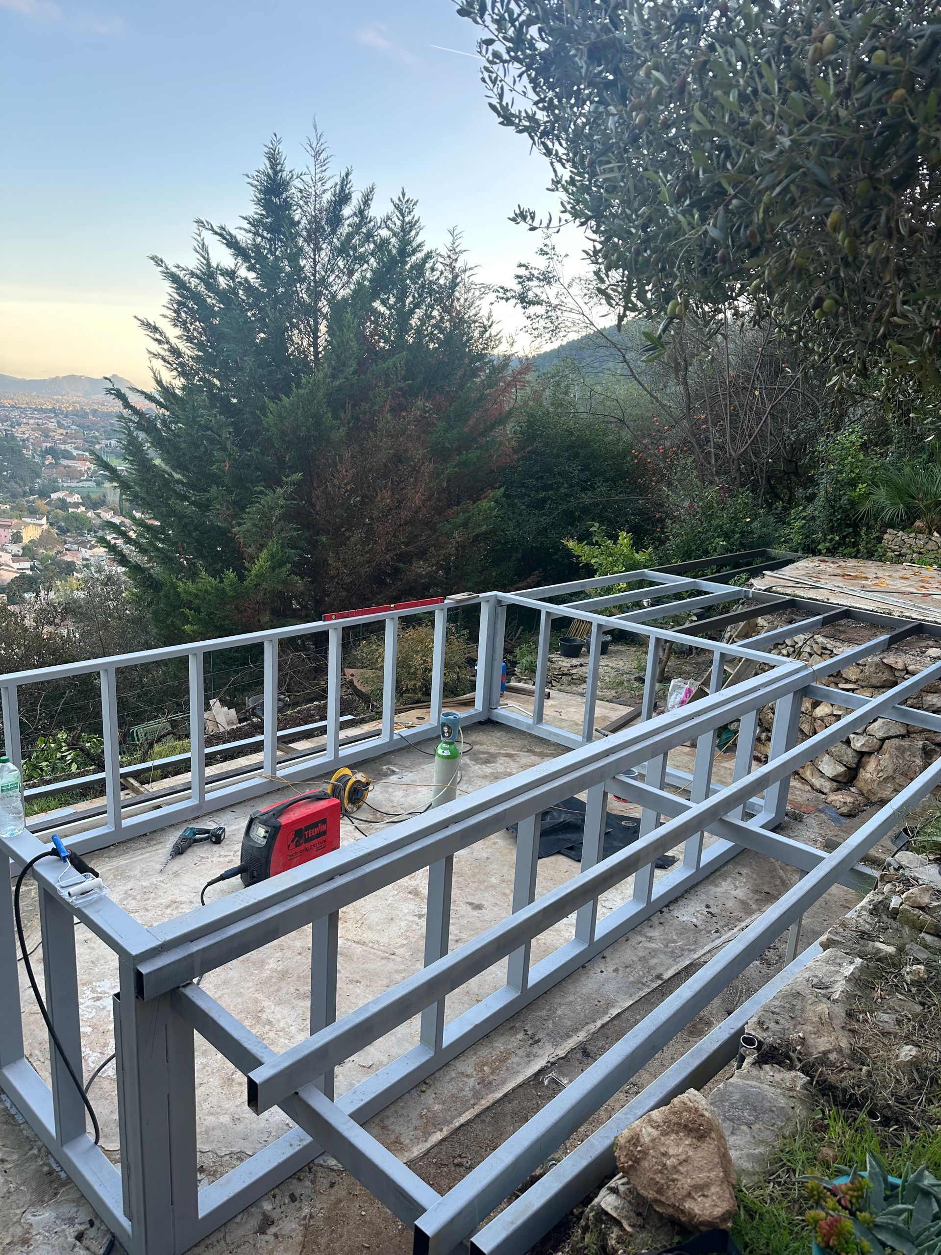 Construction d'une structure en acier